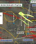 PR-May-14-2018 Figure 2: Drill-hole location map highlighting the new Nika Zones and surrounding NW Gap Area