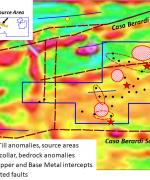 PR-Sept-4-2018-Distribution of Resource Area and greenfield drill-hole locations, including shallow top-of-bedrock RC drilling
