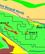 PR-Nov-14-2018-General Geology of Douay Project, showing distribution of exploration targets 